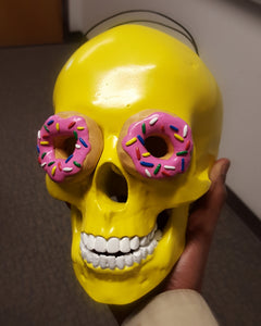 "Mmm Donuts" Skull